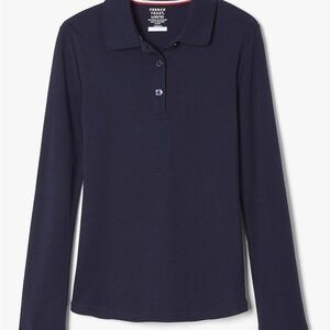 French Toast Kids Navy Long Sleeve uniform Shirt
